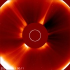 Latest LASCO C2 image of the Sun