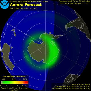 Current Southern hemispheric power input map